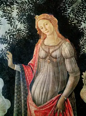 Botticelli, Sandro: Primavera - Venus detail